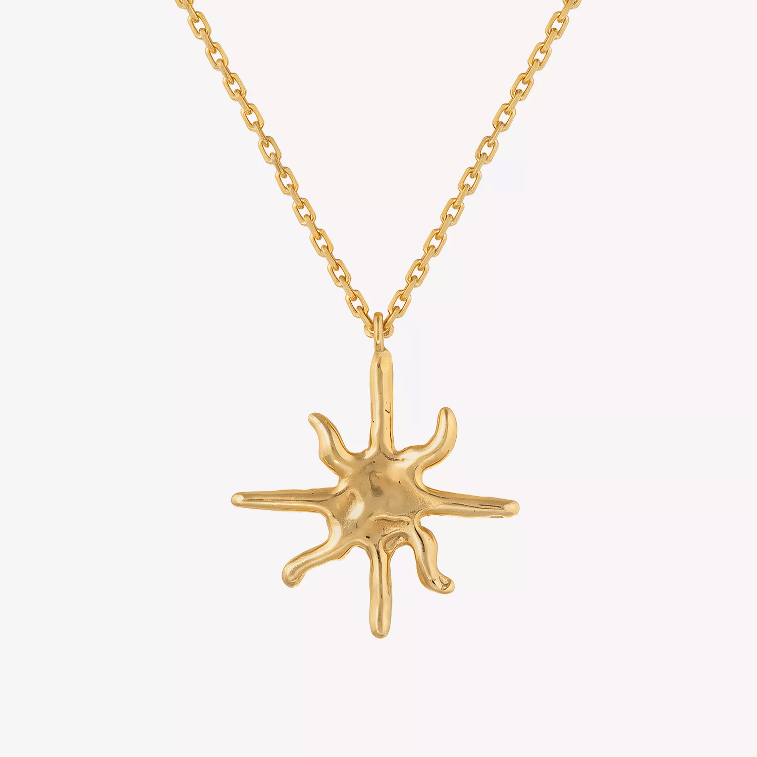 Naszyjniki ręcznie robione Mokave pozłacane - Gwiazda mała i Gwiazdosłońce