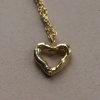 Naszyjnik ręcznie robiony Mokave pozłacany z sercem - Miłość