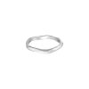 Obrączka ręcznie robiona Mokave srebrna- Anima cienka