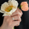 Pierścionek KWIECIE srebrny - obrazek 2
